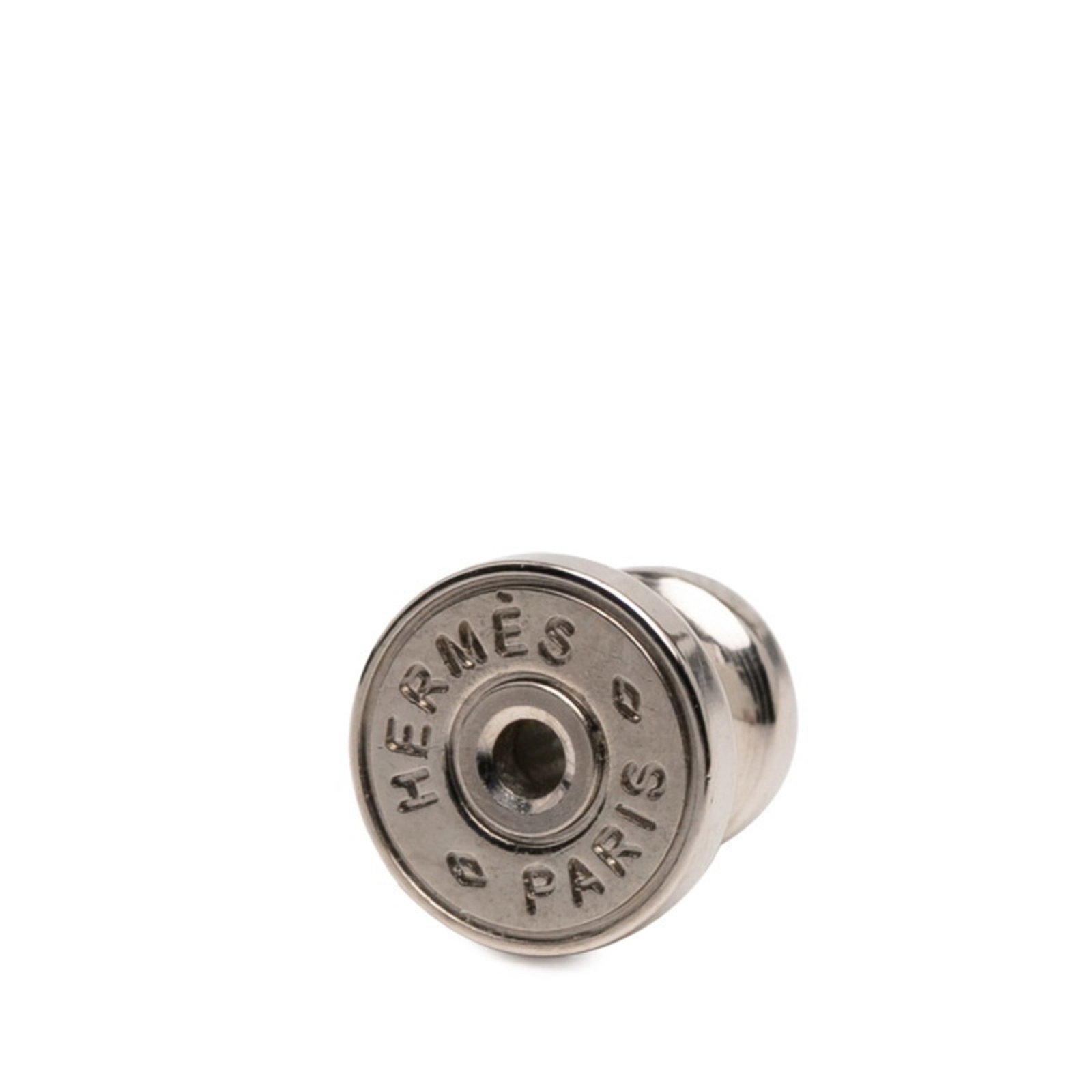 Swift Hermes Leather Stud Earrings - 3