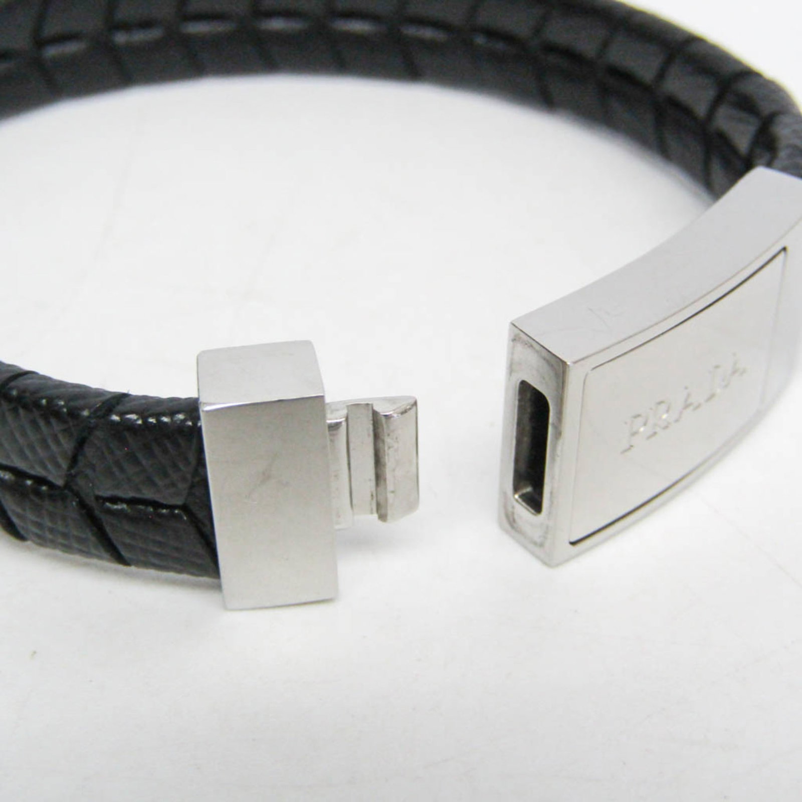 Leather Prada Bangle - 4