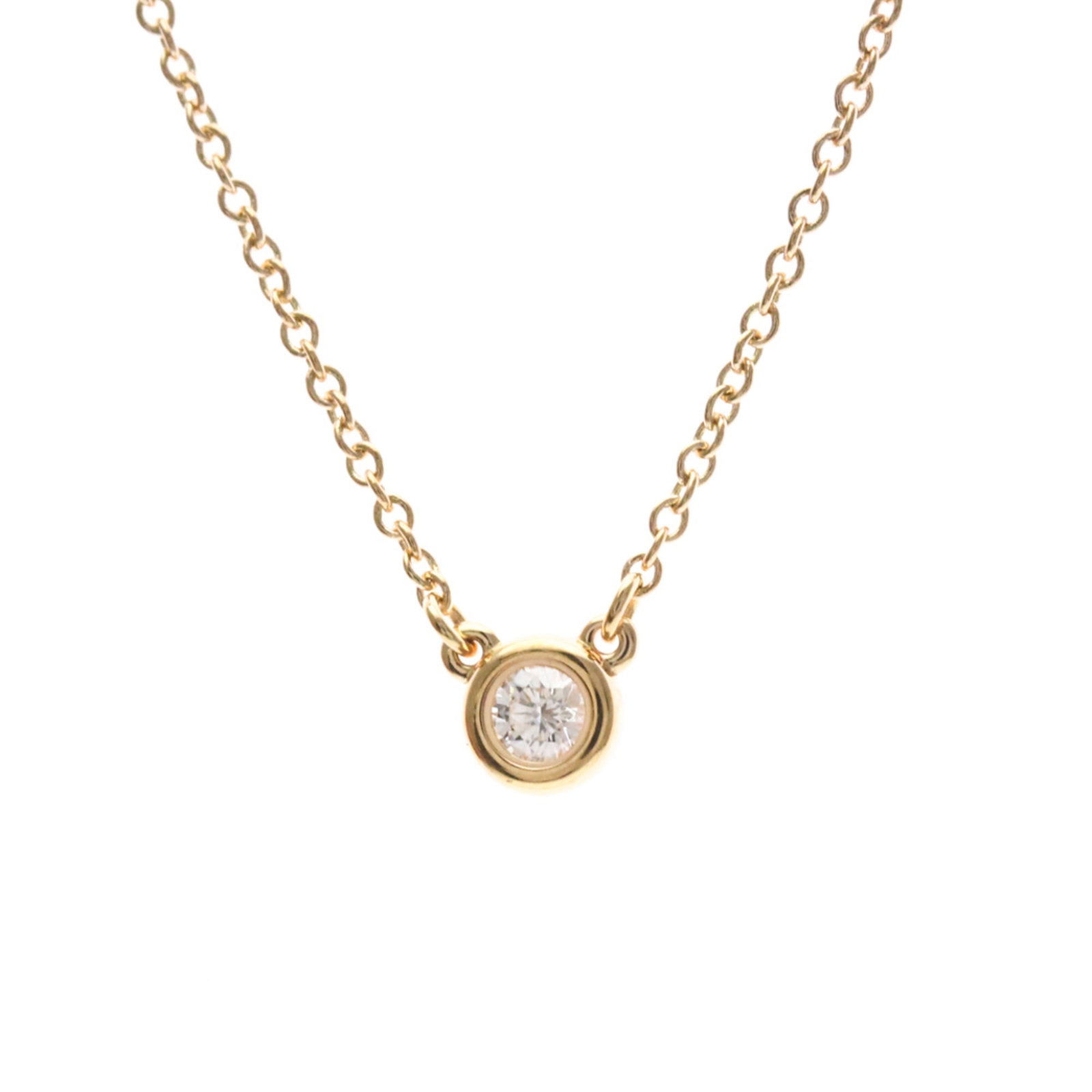 Tiffany Diamonds By The Yard Pink Gold (18K) Diamond Menwomen Fashion Pendant Necklace (Pink Gold): Tiffany Diamonds By The Yard Pink Gold (18K) Diamond Menwomen Fashion Pendant Necklace (Pink Gold) Pink Gold (18K) Diamond Pendant Necklace in Fashion Style. This Tiffany necklace features a 2.2g diam