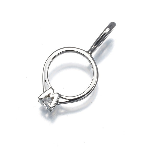 Solitaire Diamond Hwring Pendant Winston Harry Platinum: Solitaire Diamond Hwring Pendant Winston Harry Platinum Solitaire Diamond Hwring Pendant Winston Harry Platinum - A sleek and elegant platinum pendant featuring a natural diamond, showcasing the