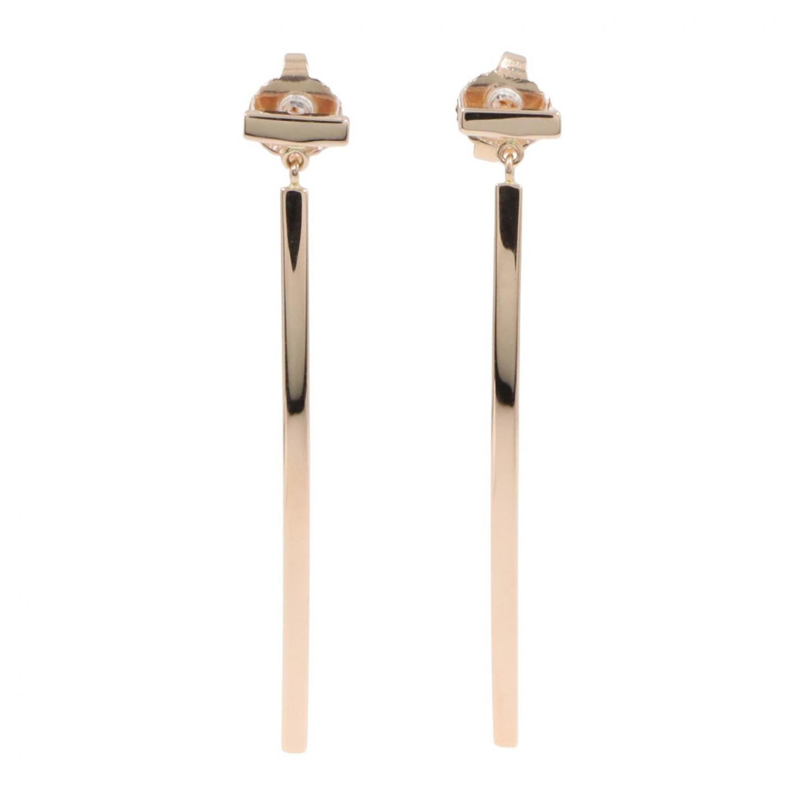 Gold Pink Tiffany Stud Earrings: Gold Pink Tiffany Stud Earrings Gold Pink Tiffany Stud Earrings are crafted from 18K pink gold, featuring a classic stud design. With a subtle gold hue and elegant simplicity, these earrings showcase 