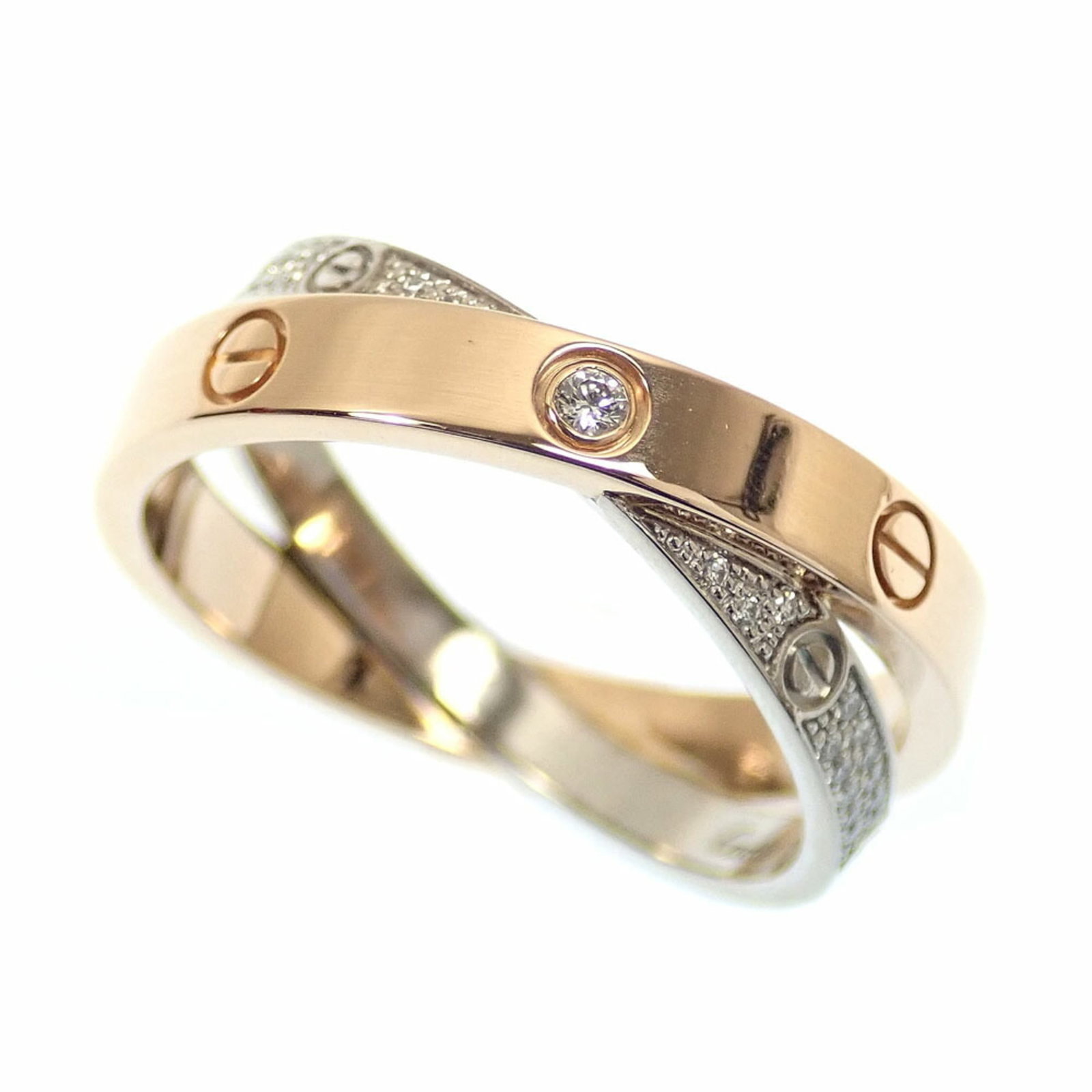Cartier Band Ring White Gold (18K) Yellow Gold (18K): Cartier Band Ring White Gold (18K) Yellow Gold (18K) Cartier Band Ring White Gold (18K) Yellow Gold (18K) - A classic design from the renowned luxury brand, featuring a timeless band ring crafted from