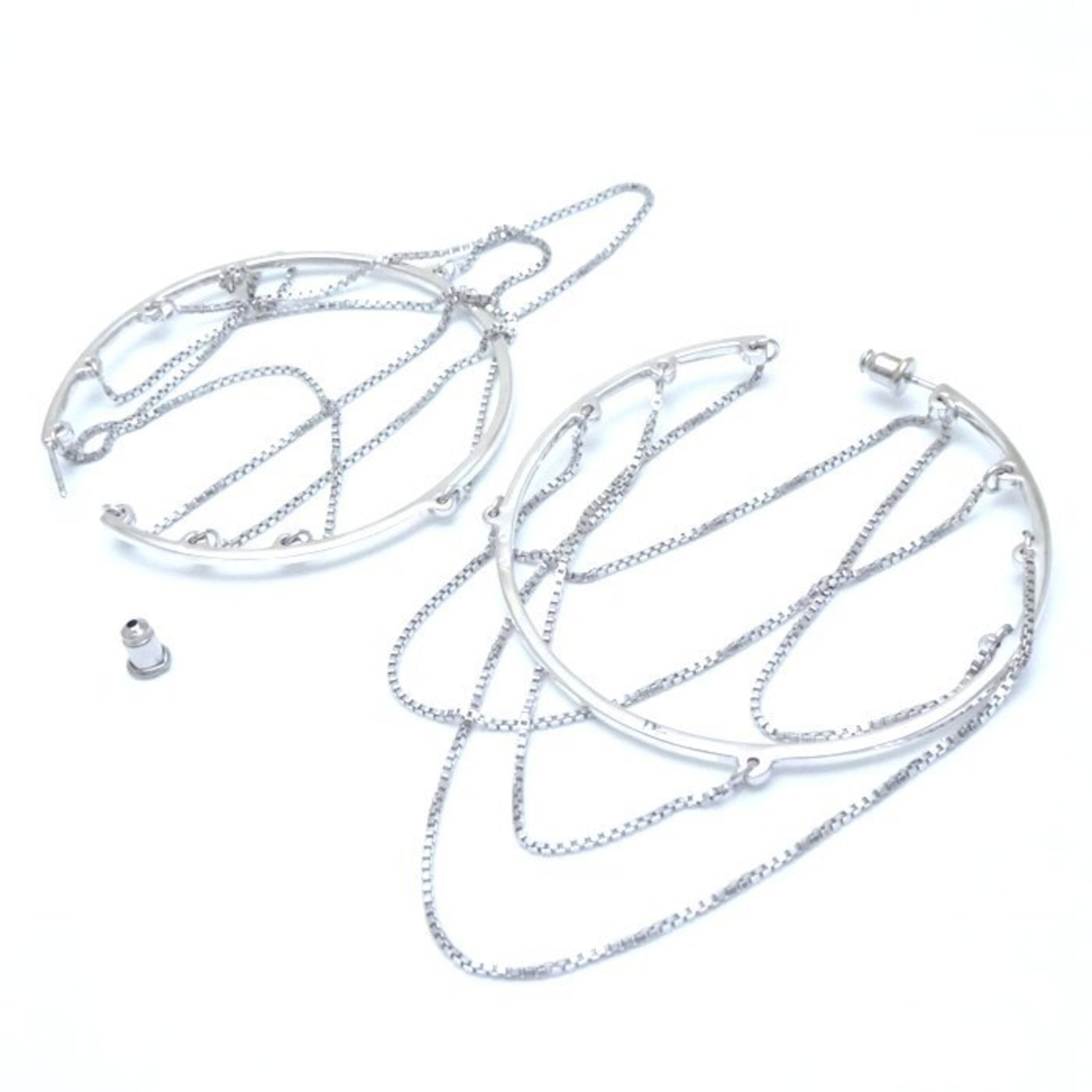 Dior Stud Earrings Silver 925 - 4
