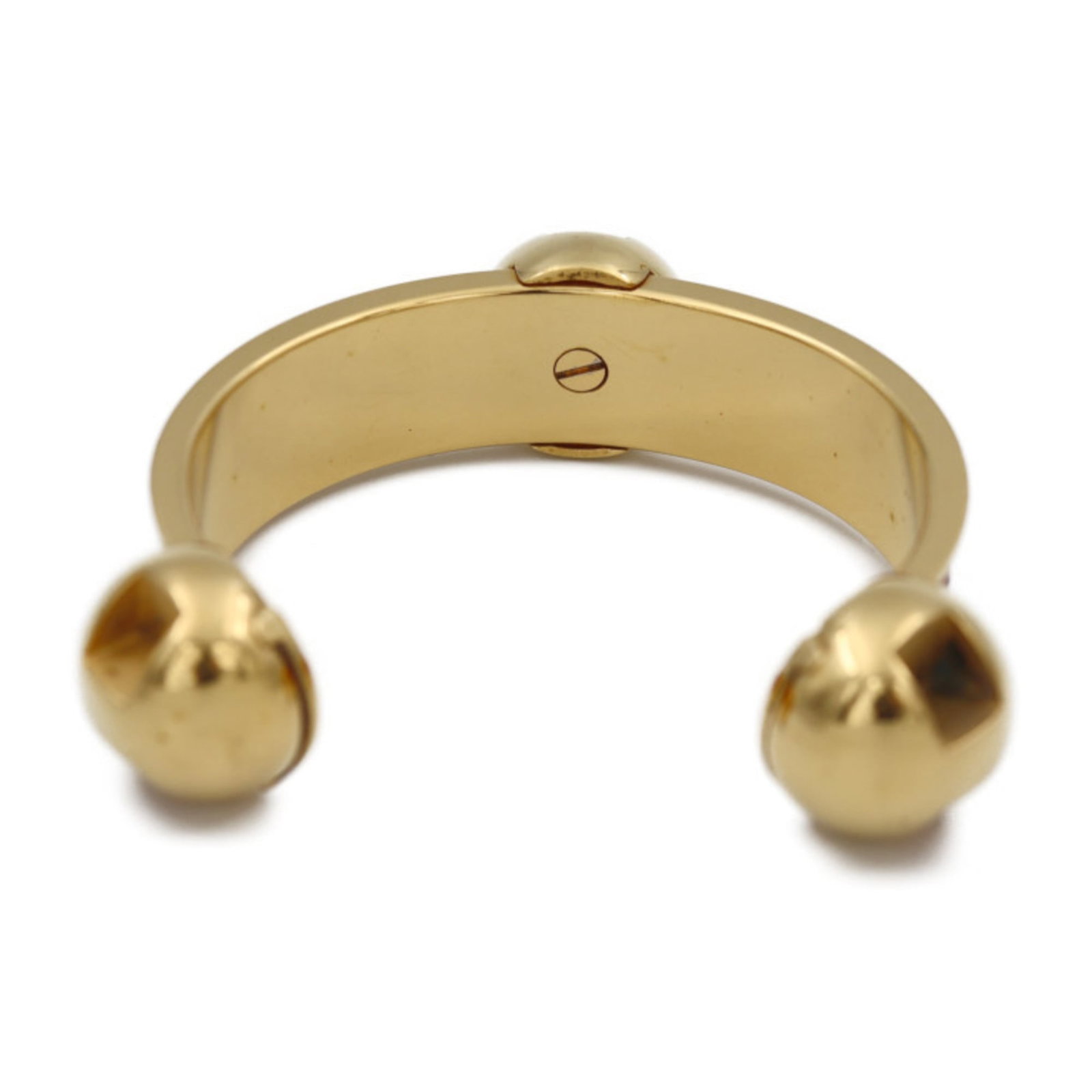 Metal leather bangle Hermes - 2