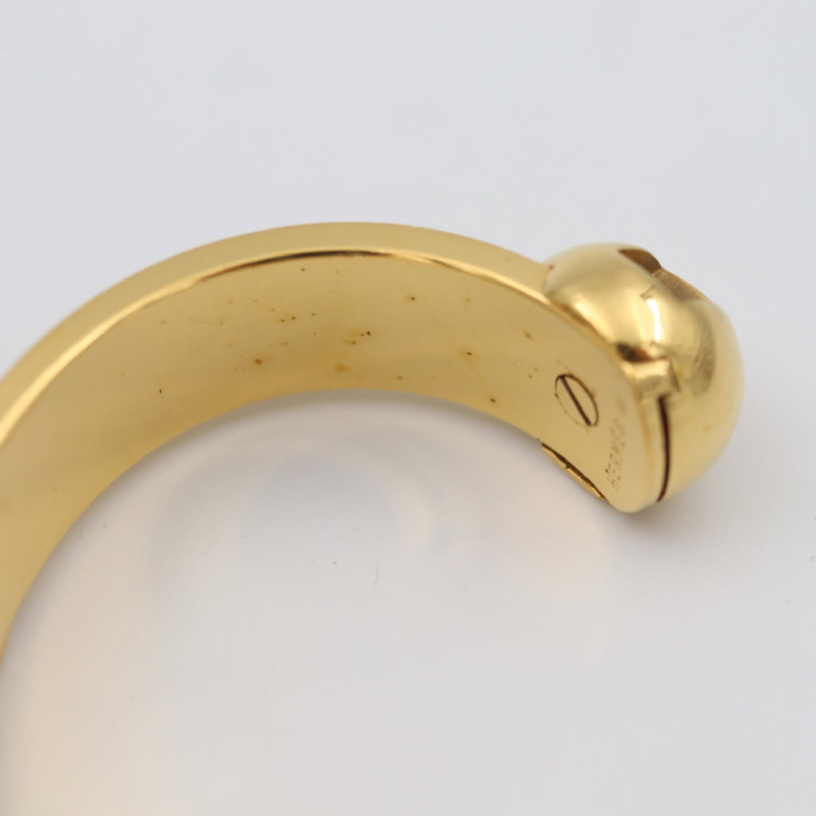 Metal leather bangle Hermes - 4