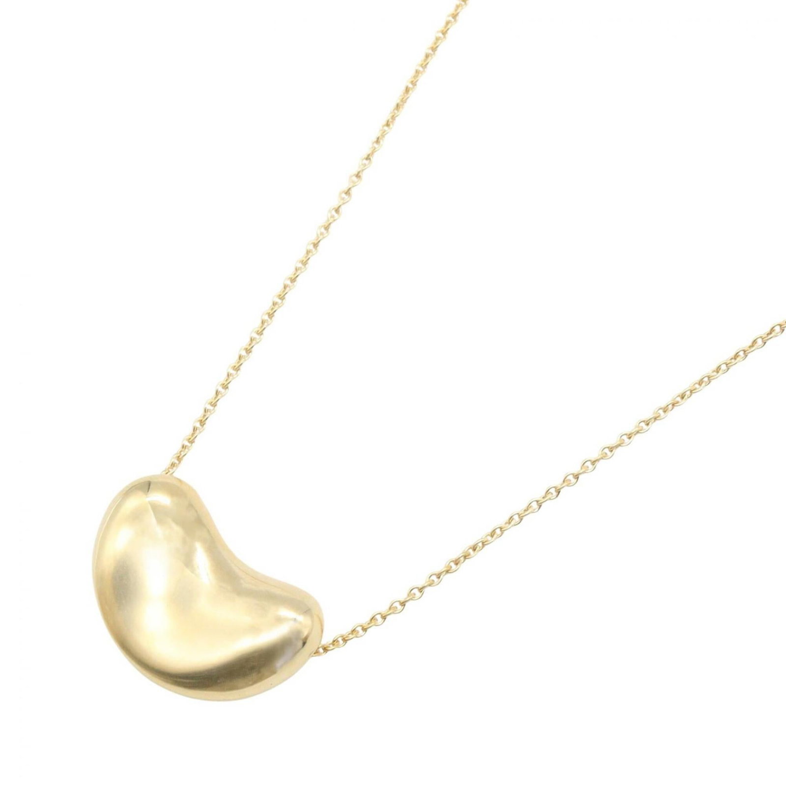 Tiffany & Co. Bean Necklace 18K (Yellow Gold) Women'S Jewelry Gold Tone: Tiffany & Co. Bean Necklace 18K (Yellow Gold) Women'S Jewelry Gold Tone Tiffany & Co.'s iconic Bean Necklace shines in 18K yellow gold, its delicate design a timeless classic. The necklace's gold