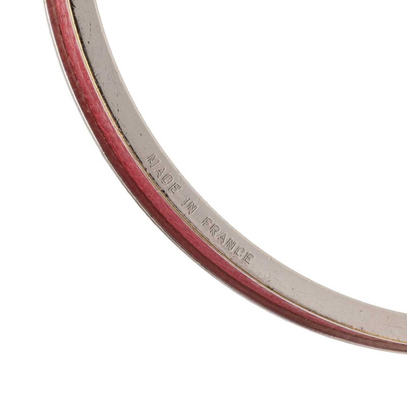 Metal leather bangle Hermes - 5