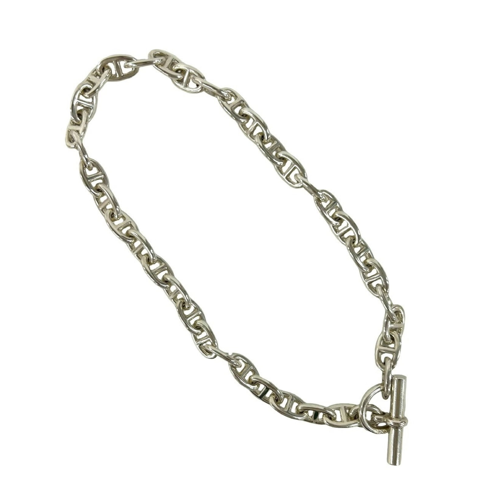 Hermes Chaine D'Ancre Mm 36-Link Chain Necklace Margiela Era 925 Sterling Silver Item Number 38961 (1 of 6)