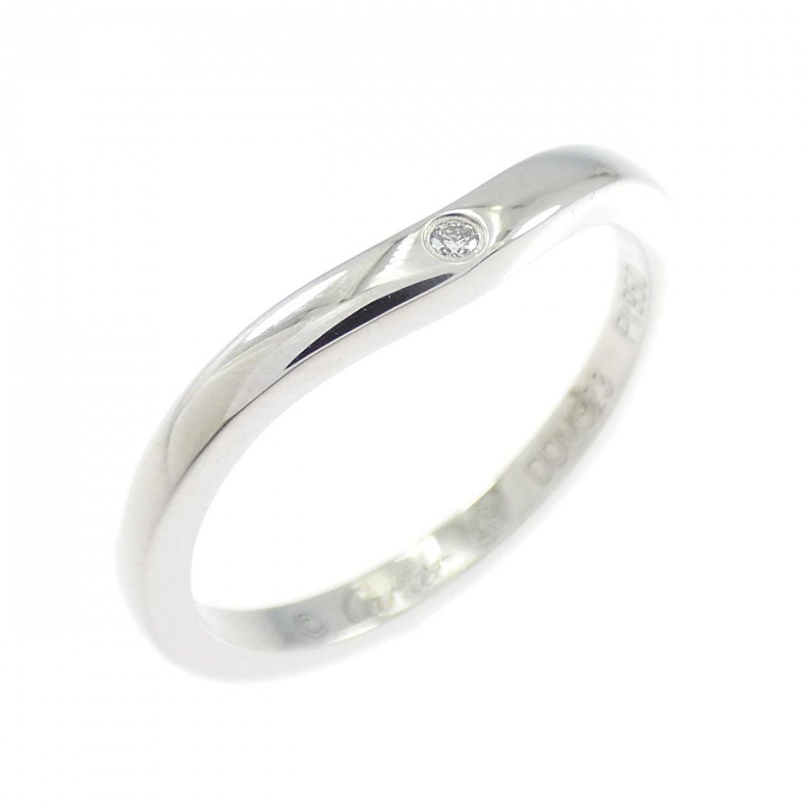 Ring Band by Platinum 950: Ring Band by Platinum 950 Item Specifics: Brand: Cartier Type: Band Ring Gender: Women Material: Platinum 950 Brand Size: 48 Us Size: 4.5 Condition: Used (very good), A few traces of usage, some