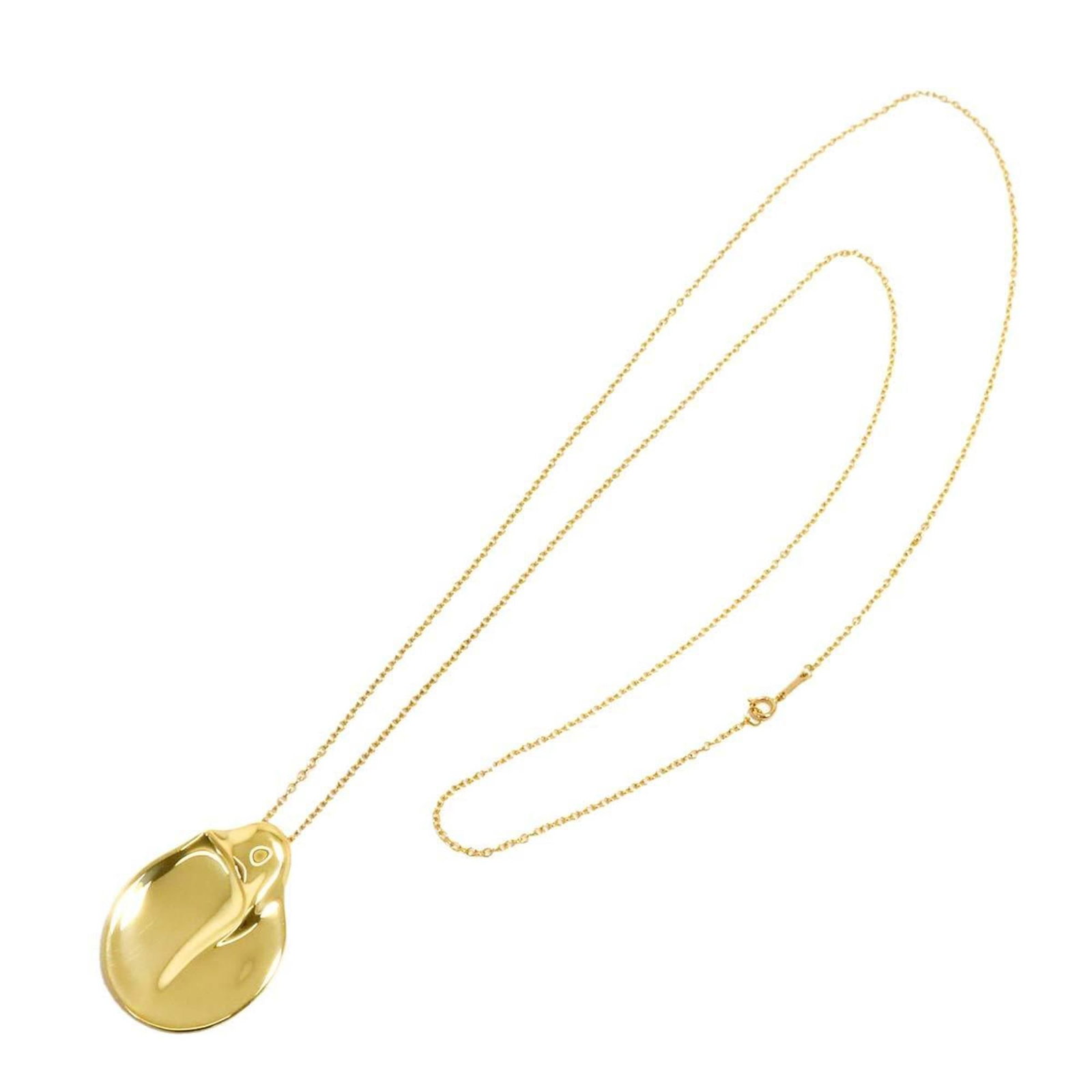 Tiffany & Co. Madonna Long Necklace 77Cm 18K Yellow Gold (750 Beans Necklace): Tiffany & Co. Madonna Long Necklace 77Cm 18K Yellow Gold (750 Beans Necklace) Tiffany & Co.'s iconic Madonna Long Necklace boasts an elegant 40mm x 29mm pendant suspended from 77cm of 18K yellow gold