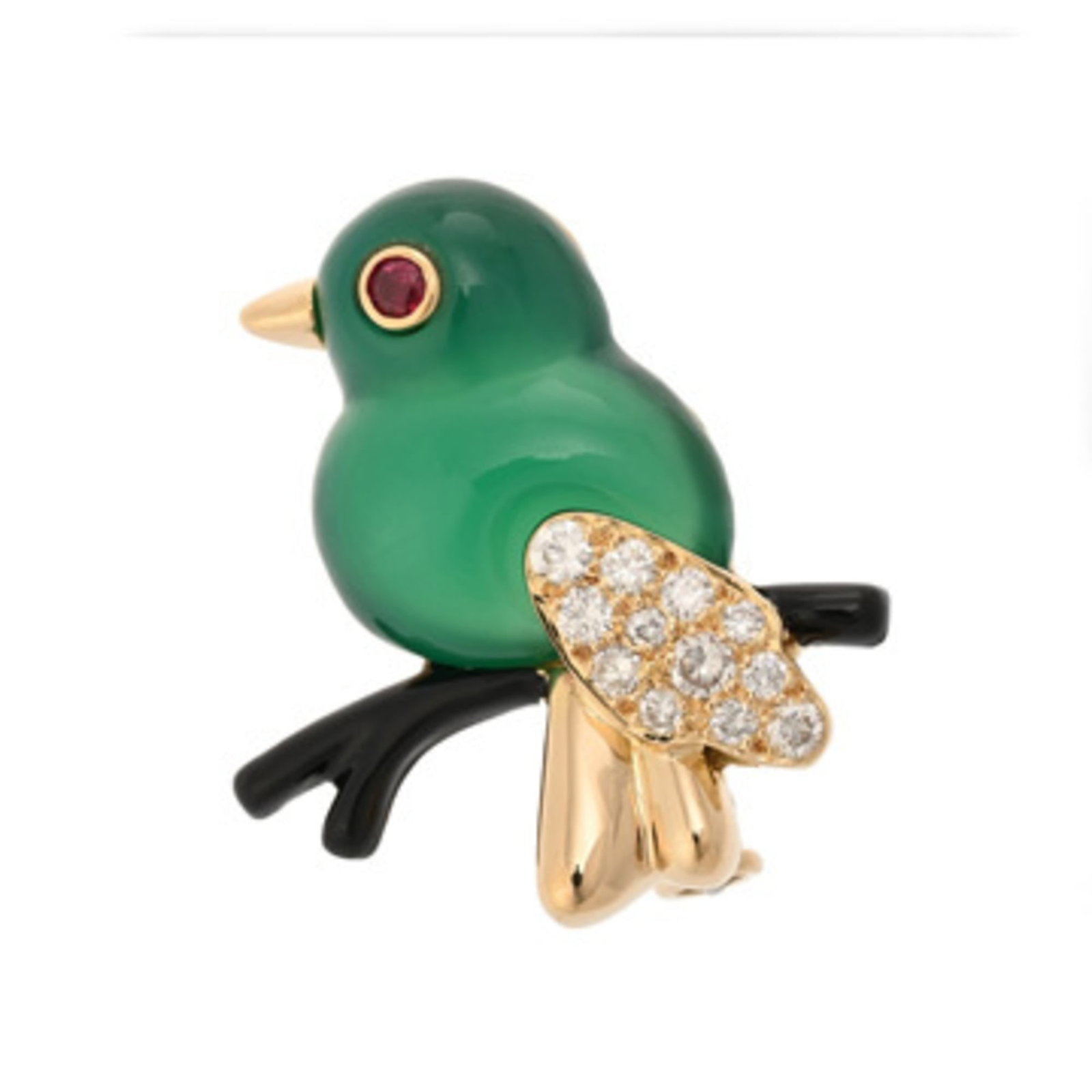 Cartier 18K Yellow Gold Brooch: Cartier 18K Yellow Gold Brooch Cartier's iconic 18K yellow gold brooch boasts a timeless design, showcasing the luxury brand's signature elegance. With its vibrant yellow hue and intricate details,