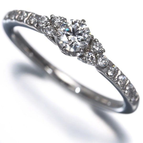 Ring Star Jewelry Diamond 0.207Ct/ Us5 Platinum (1 of 6)