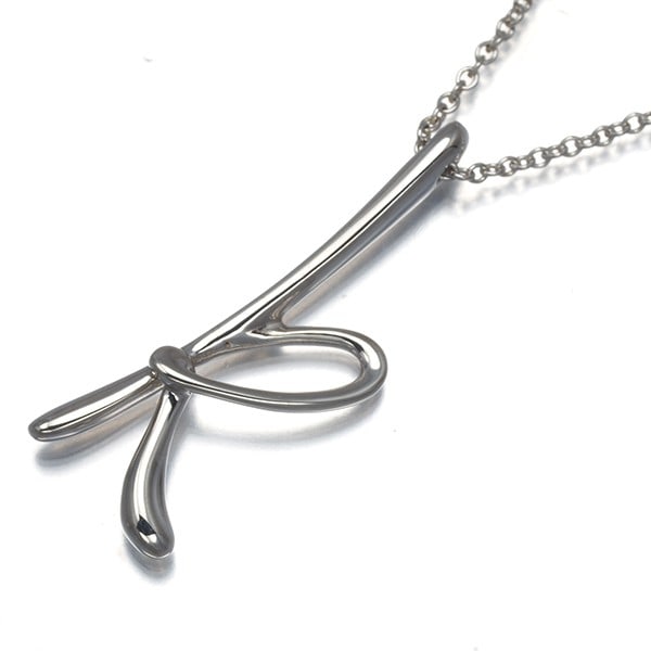 Tiffany&Co. Necklace Letter Initial Alphabet K 925 Sterling Silver (1 of 4)