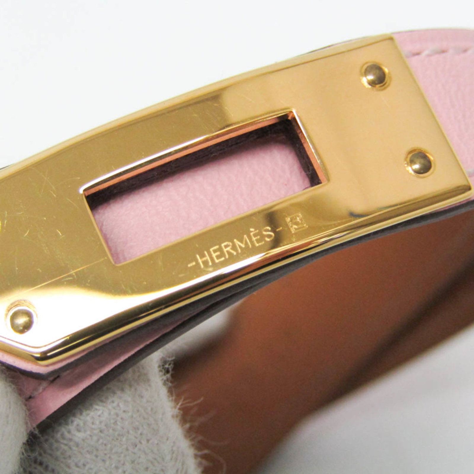 Swift leather bangle Hermes - 8