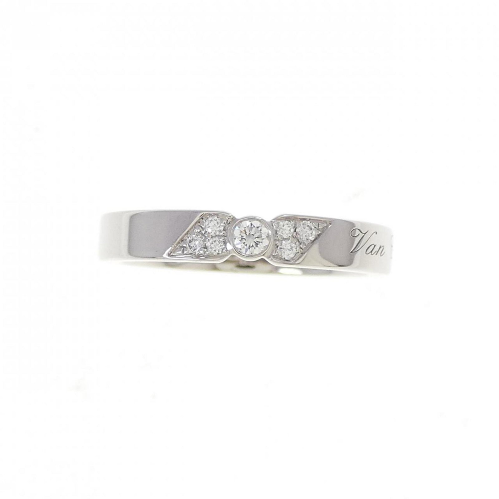 Band platinum ring van cleef arpels - 2