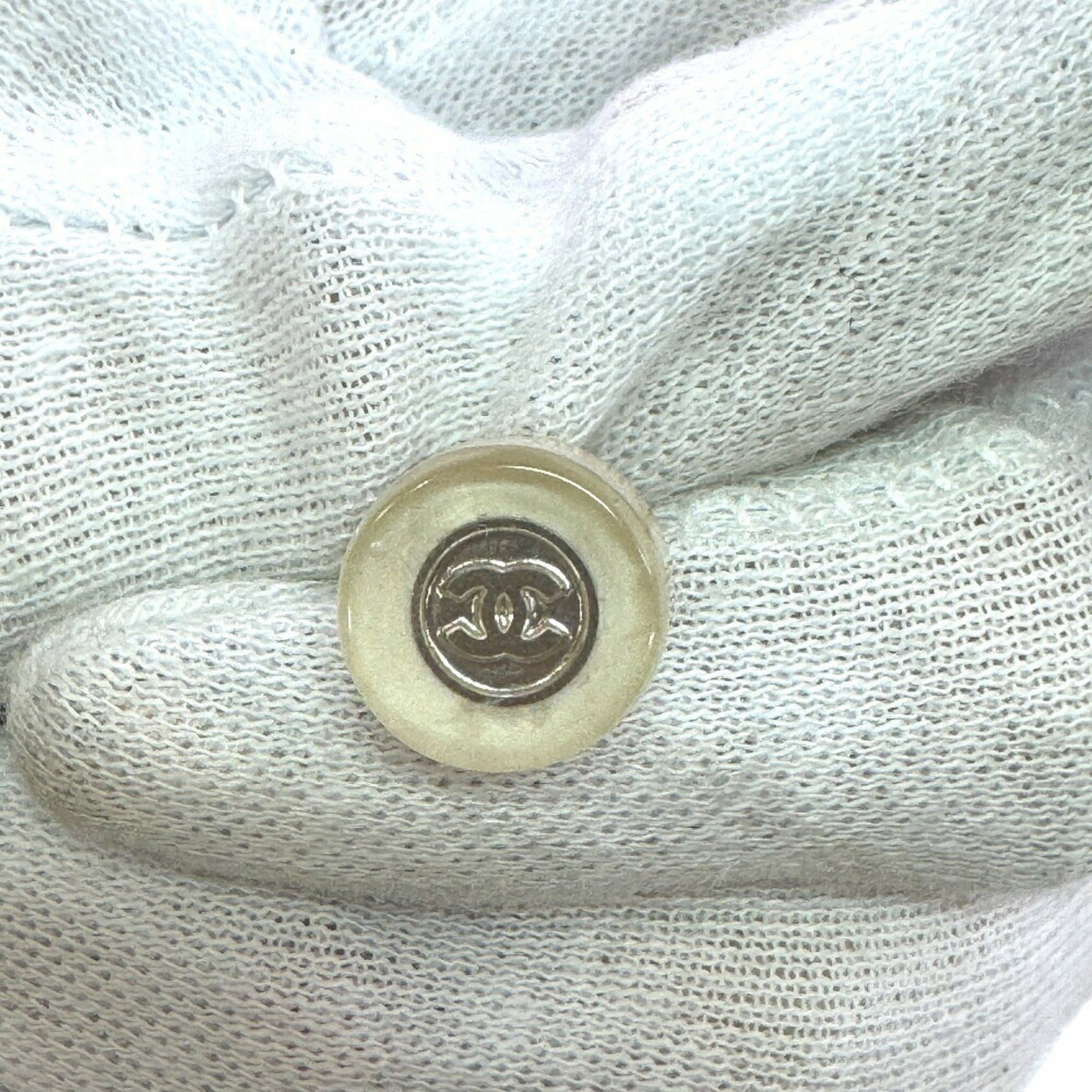 Coco Chanel Mark White Earrings - 5