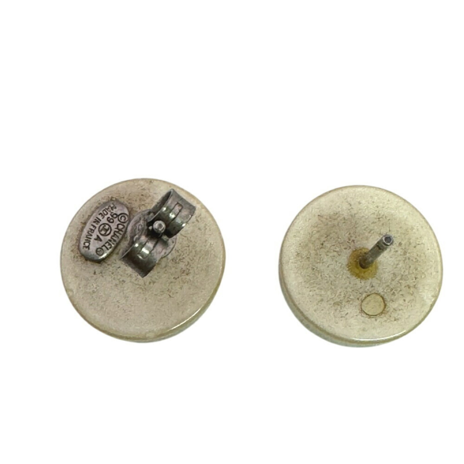 Coco Chanel Mark White Earrings - 8