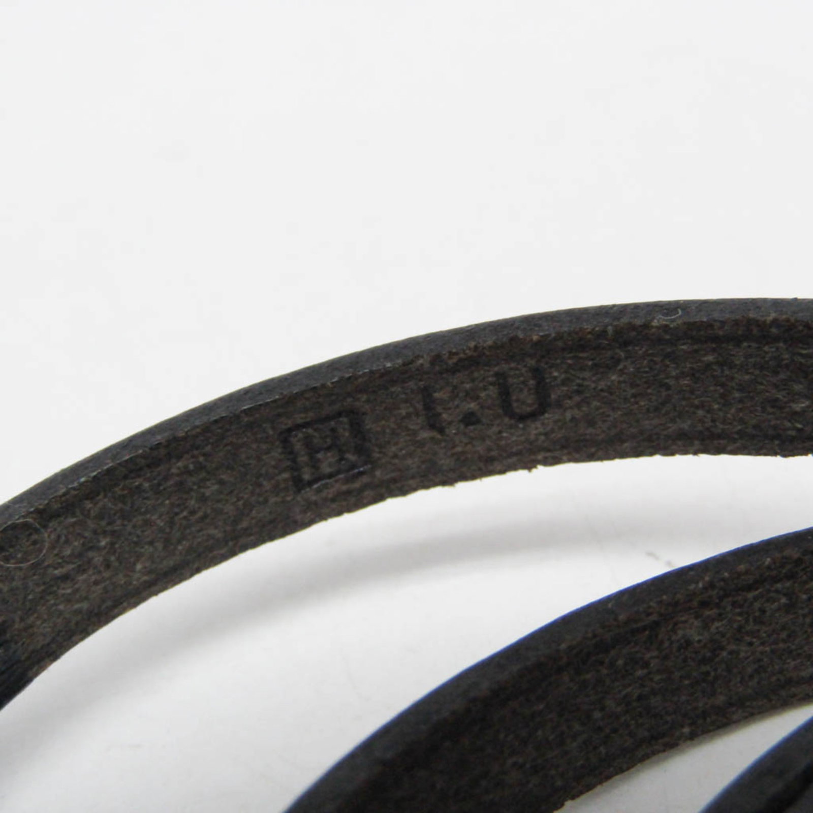 Metal leather bangle Hermes - 10