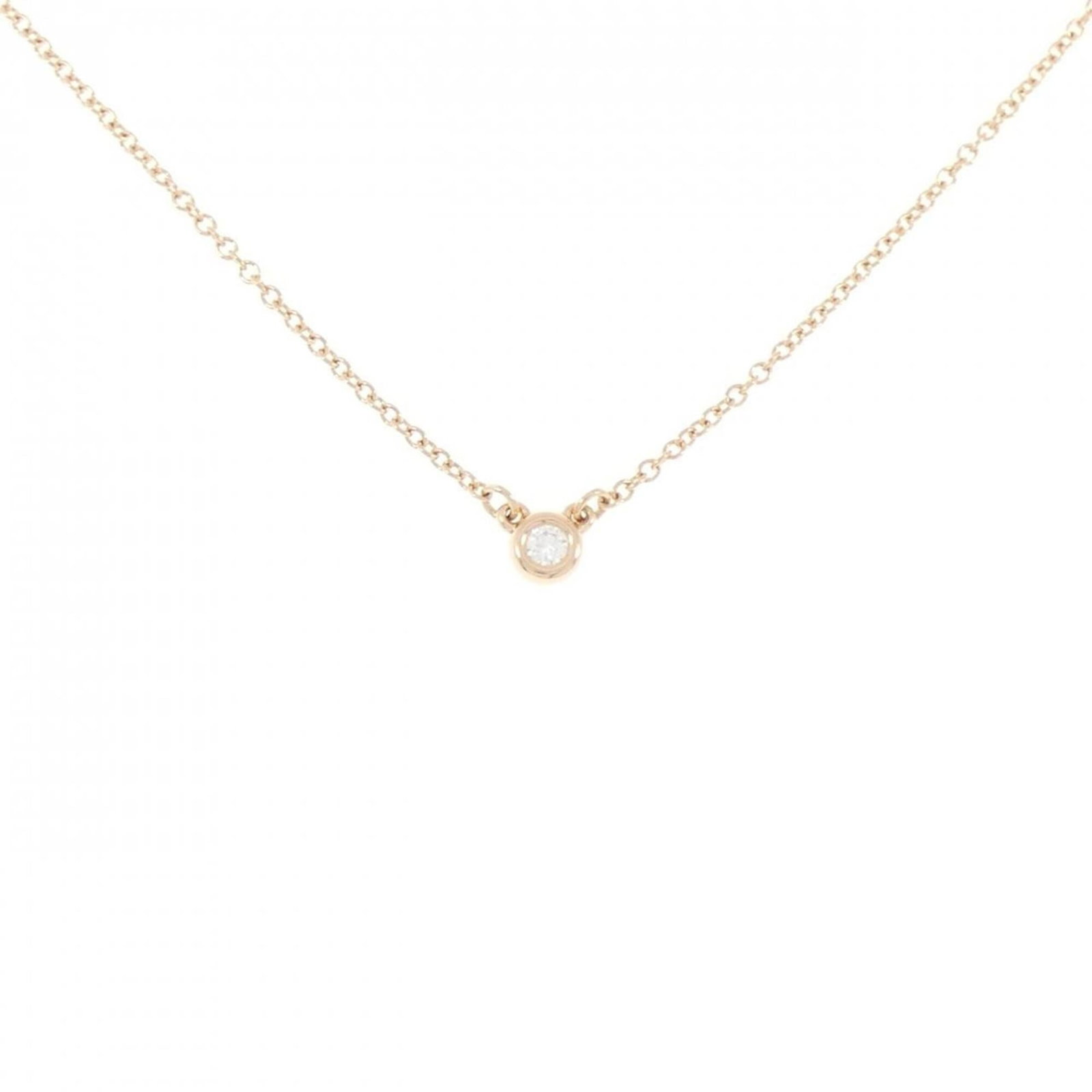 Tiffany Necklace by the yard: Tiffany Necklace by the yard Pink Gold (18K) Tiffany Necklace by the yard, featuring a beautiful pink gold chain with a lovely necklace design. This 41 cm / 16.14'' long necklace is made from high-qua