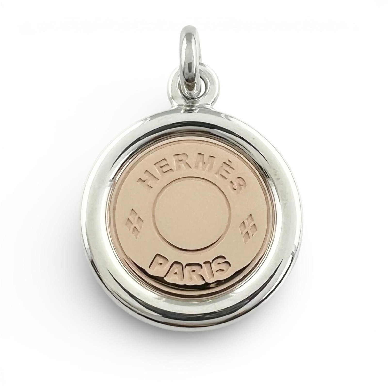 Ag925 Hermes Gold Women's Silver Pendant Top Combination Necklace Au750 Sellier Weight 6.6G: Ag925 Hermes Gold Women's Silver Pendant Top Combination Necklace Au750 Sellier Weight 6.6G Ag925 Hermes Gold Women's Silver Pendant Top Combination Necklace Au750 Sellier Weight 6.6G - A stunning sil