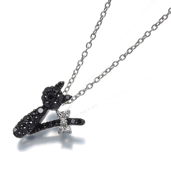 Ponte Vecchio Necklace Diamond 0.21Ct/ 0.03Ct Cat 18K 750 White Gold: Ponte Vecchio Necklace Diamond 0.21Ct/ 0.03Ct Cat 18K 750 White Gold Item Specifics: Brand: Ponte Vecchio Type: Necklace Main Stone Creation: Natural Metal Purity: 18k Style: Pendant Metal: White Gold