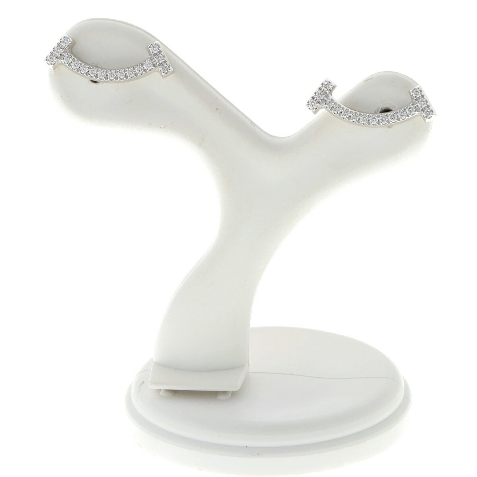 White Gold 18K Tiffany Stud Earrings: White Gold 18K Tiffany Stud Earrings White Gold 18K Tiffany Stud Earrings are crafted from high-quality white gold, offering a luxurious and elegant look. With their classic stud design, these earring