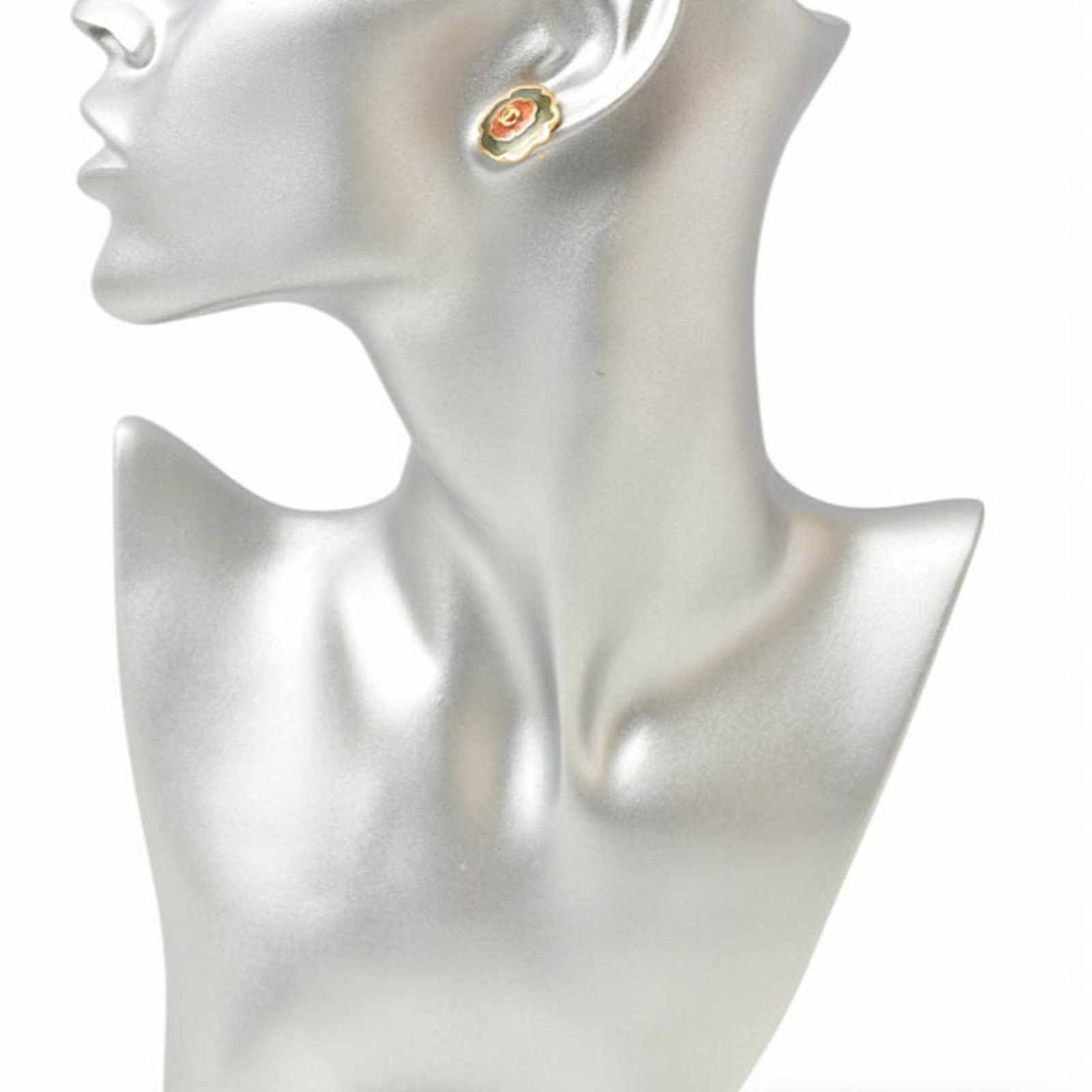 Chanel Stud Earrings Gold Plating - 5