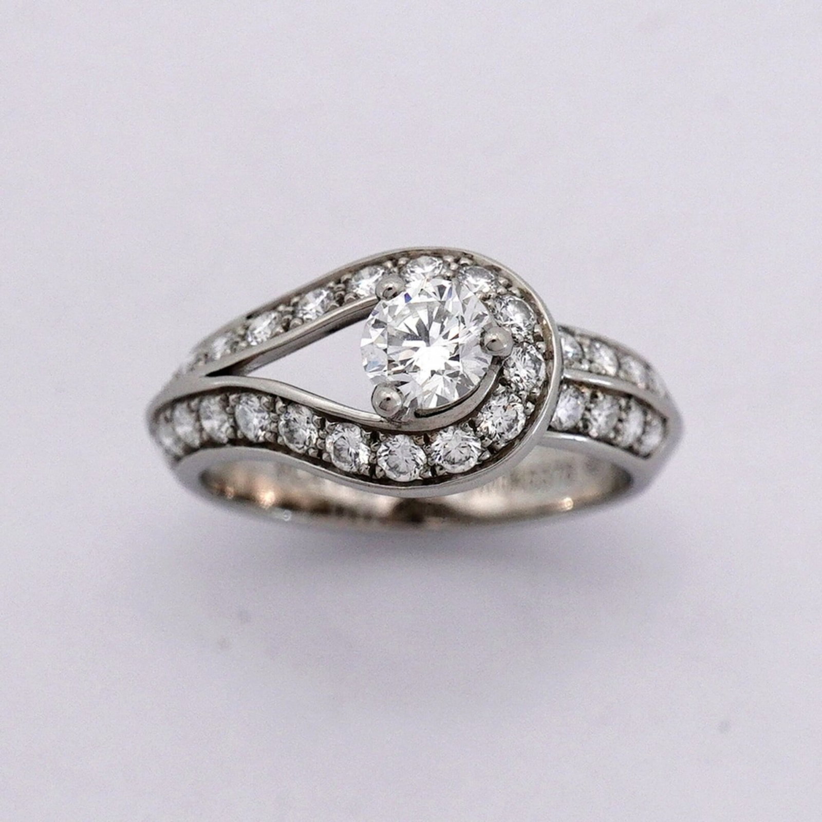 Band platinum ring van cleef arpels - 2