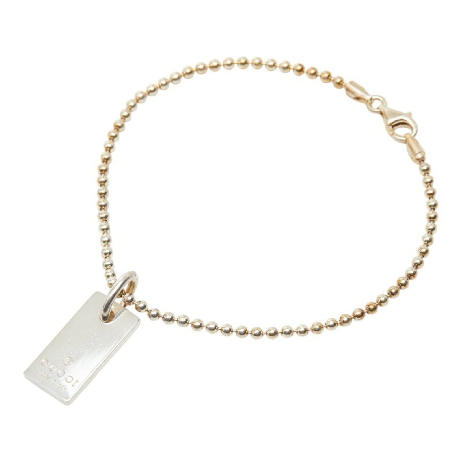 Gucci Charm Bracelet Silver 925: Gucci Charm Bracelet Silver 925 Silver 925 Charm Bracelet from Gucci, featuring a classic design with subtle signs of use. The bracelet measures 18cm in length and showcases a silver finish. With its
