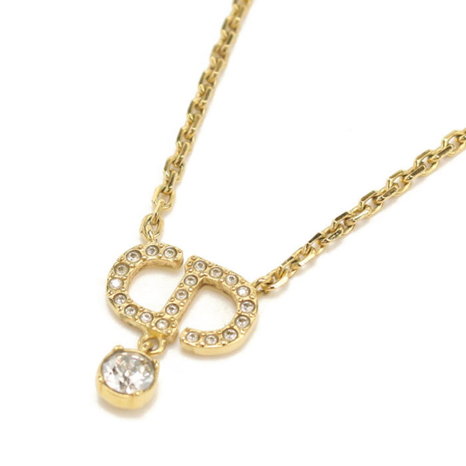 Christian Dior Necklace N2890Womcy_D03S Petite Cd Women'S Gold: Christian Dior Necklace N2890Womcy_D03S Petite Cd Women'S Gold Gold necklace from Christian Dior featuring a petite pendant, measuring 16mm x 14mm. The piece has a gold metal construction and falls