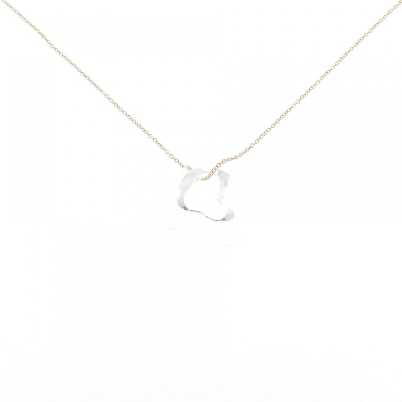 Heart Open Tiffany Necklace: Heart Open Tiffany Necklace Yellow Gold (18K) Heart Open Tiffany Necklace, featuring a 21.6mm x 23mm pendant with a 43 cm / 16.92'' neck circumference, crafted from durable yellow gold for a timeless