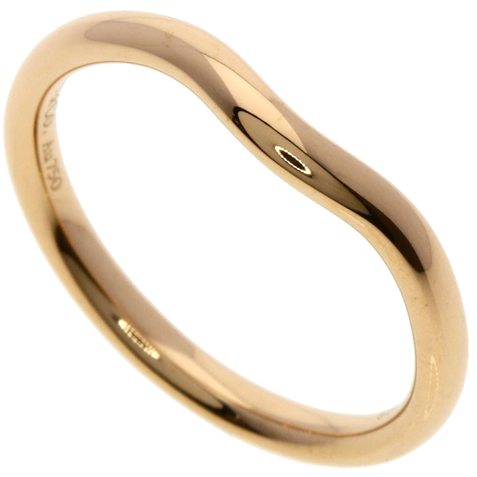 Pink Gold Ring Band Tiffany: Pink Gold Ring Band Tiffany Pink Gold Ring Band Tiffany - A beautiful, used pink gold band ring from the iconic brand. This 18K piece features a few traces of usage and some minor scratches, but