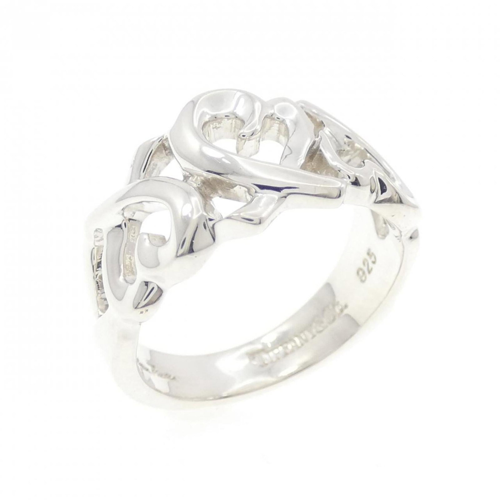 Tiffany Band Ring Silver 925: Tiffany Band Ring Silver 925 Silver band ring from Tiffany, made from high-quality Silver 925 material. The item bears some minor scratches and dirt, but remains in very good condition overall. This