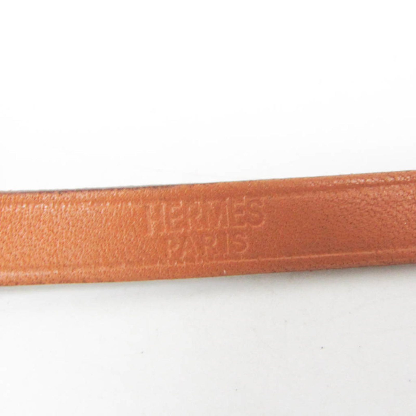 Metal leather bangle Hermes - 6
