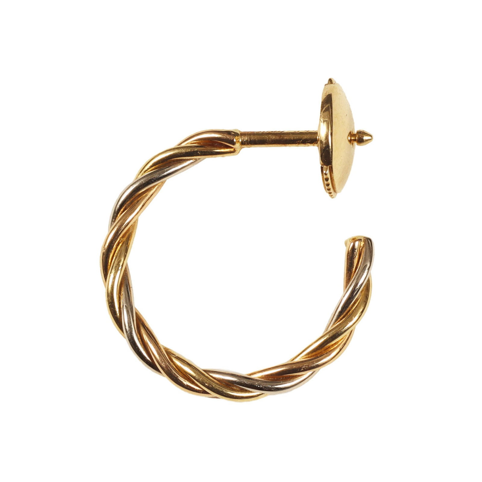 Cartier Half Hoop Earrings Gold (18K): Cartier Half Hoop Earrings Gold (18K) Cartier's iconic half hoop earrings in 18K gold offer a timeless and elegant touch to any outfit. With their classic design, these earrings showcase the luxury an