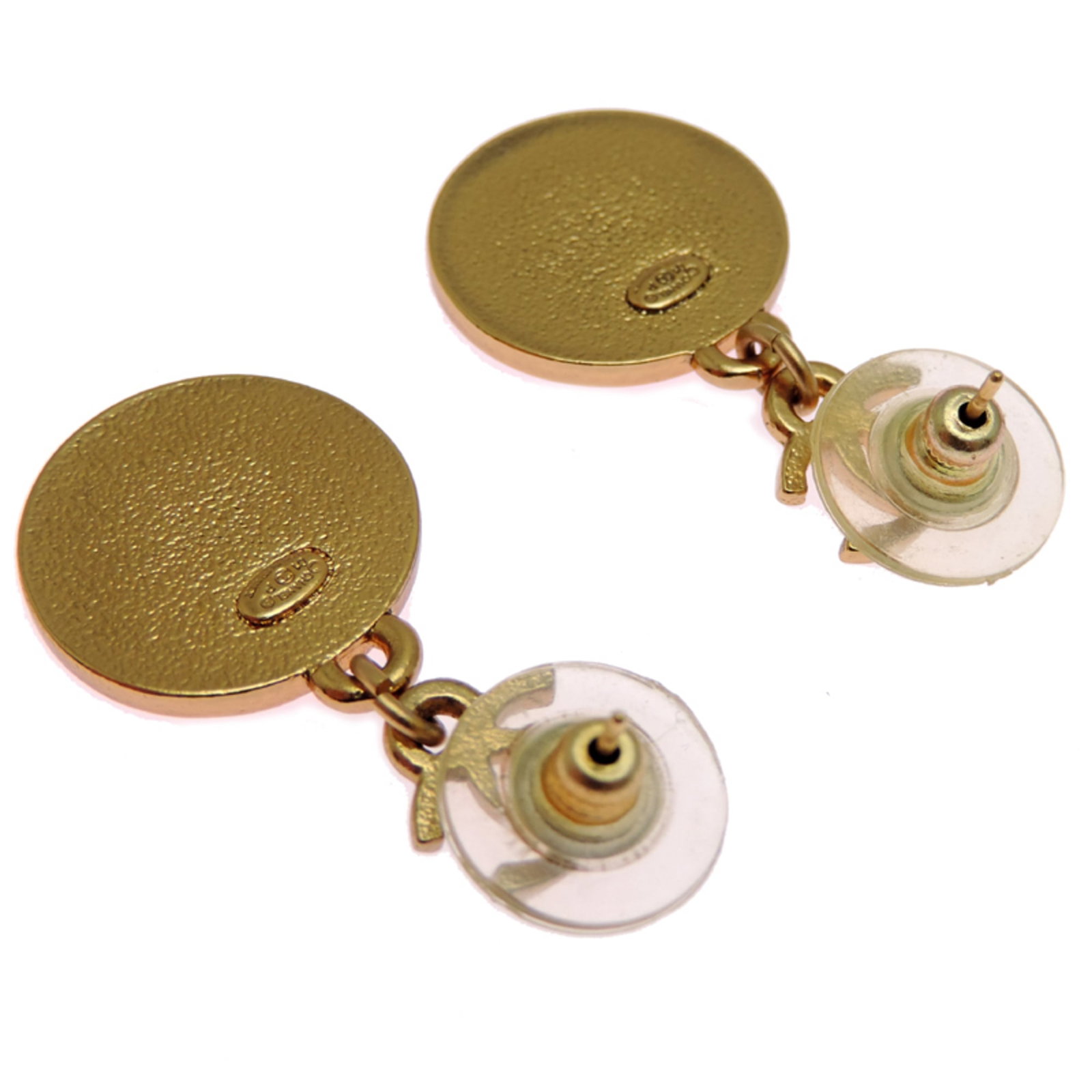 Chanel Stud Earrings Gold Plating - 5