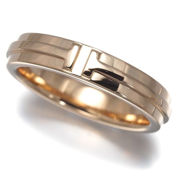 Tiffany&Co. Ring Tiffany T Narrow Us7.75 18K 750 Rose Gold: Tiffany&Co. Ring Tiffany T Narrow Us7.75 18K 750 Rose Gold Tiffany & Co.'s iconic Tiffany T narrow ring boasts elegant simplicity in its 18k rose gold design. This US7.75 size ring features a slender