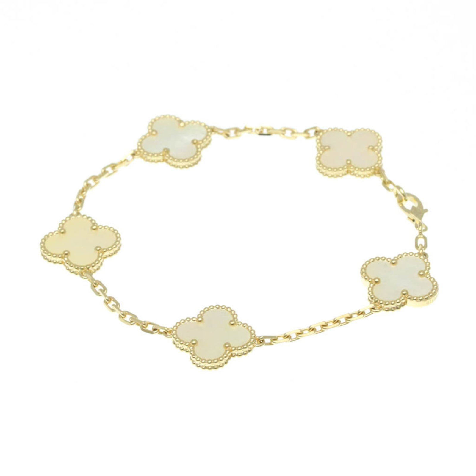 Charm Bracelet Gold Yellow Van Arpels Cleef (1 of 15)