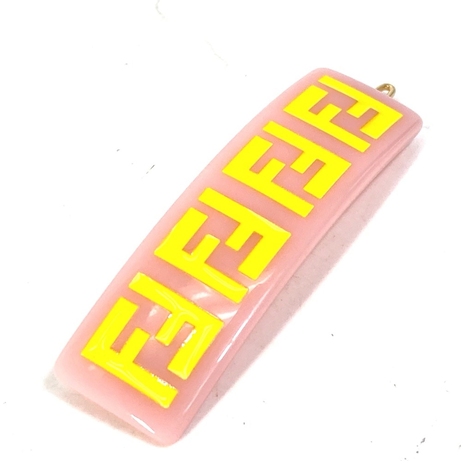 Fendi Other: Fendi Other Pink Fendi Other in mint condition, featuring a signature and measuring 2.4 inches in length, with a total width of 1.8cm / 0.7inch. This used item boasts a unique pink color and is made f