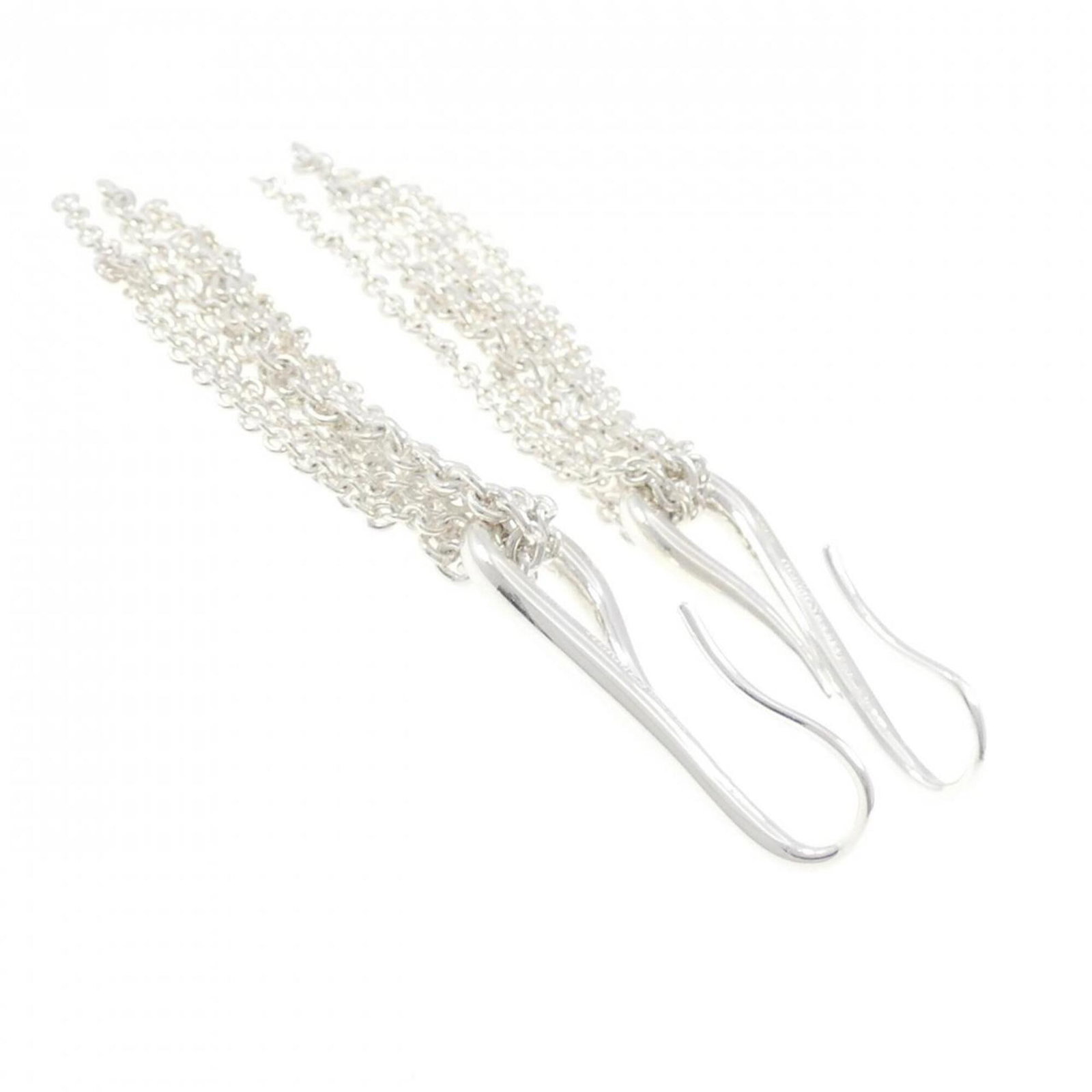 Hermes 925 Silver Earrings Stud - 3