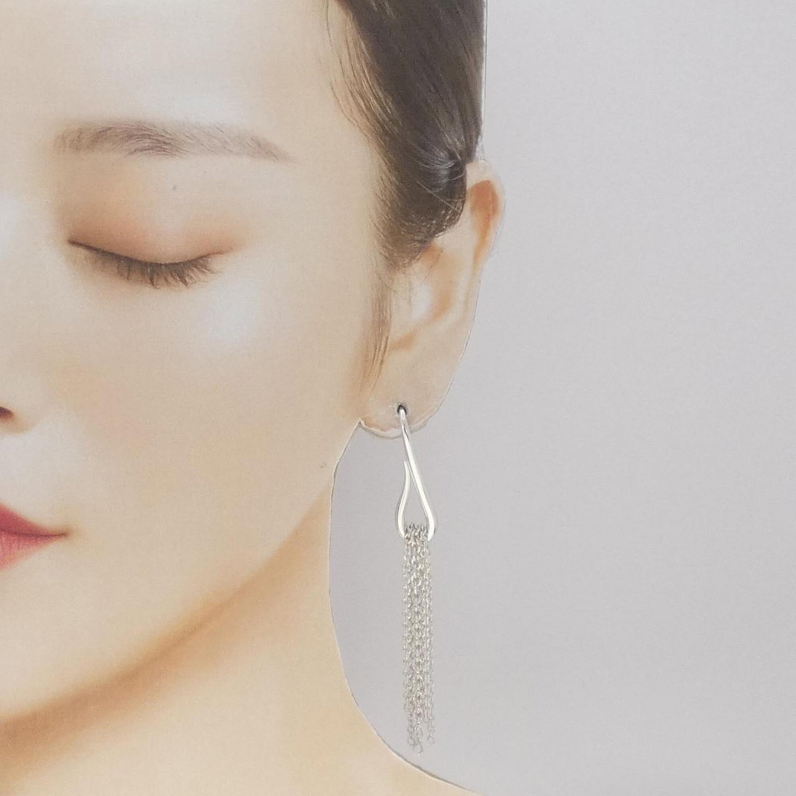 Hermes 925 Silver Earrings Stud - 4