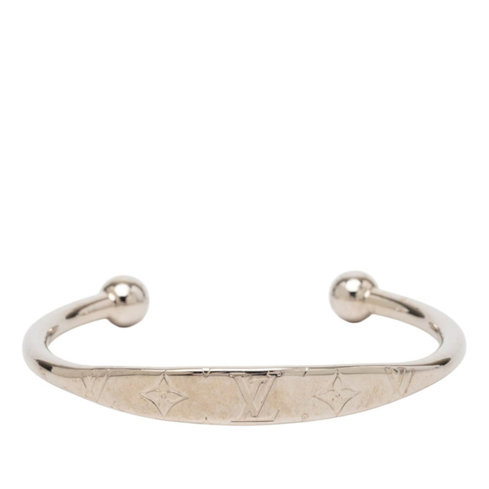 Charm of Louis Vuitton Metal: Charm of Louis Vuitton Metal Item Specifics: Brand: Louis Vuitton Type: Charm Bracelet Gender: Women Material: Metal Color: Silver Length: 16.5cm / 6.49'' Condition: Used (good), Traces of usage,