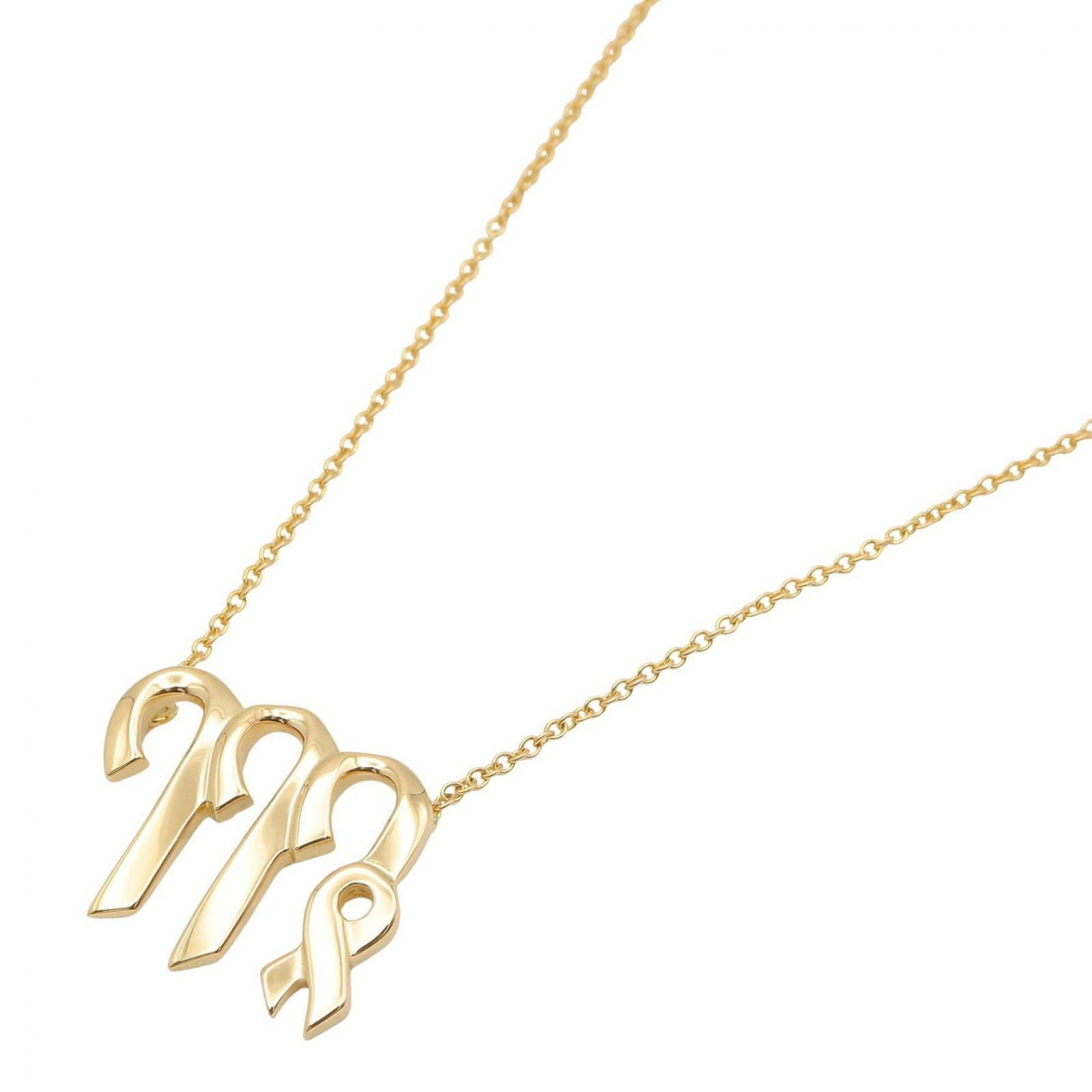 Tiffany & Co. Virgo Necklace 18K Yellow Gold Tone For Men And Women: Tiffany & Co. Virgo Necklace 18K Yellow Gold Tone For Men And Women Tiffany & Co. Virgo Necklace in 18K Yellow Gold Tone - A timeless piece for those who appreciate classic elegance, featuring a gold