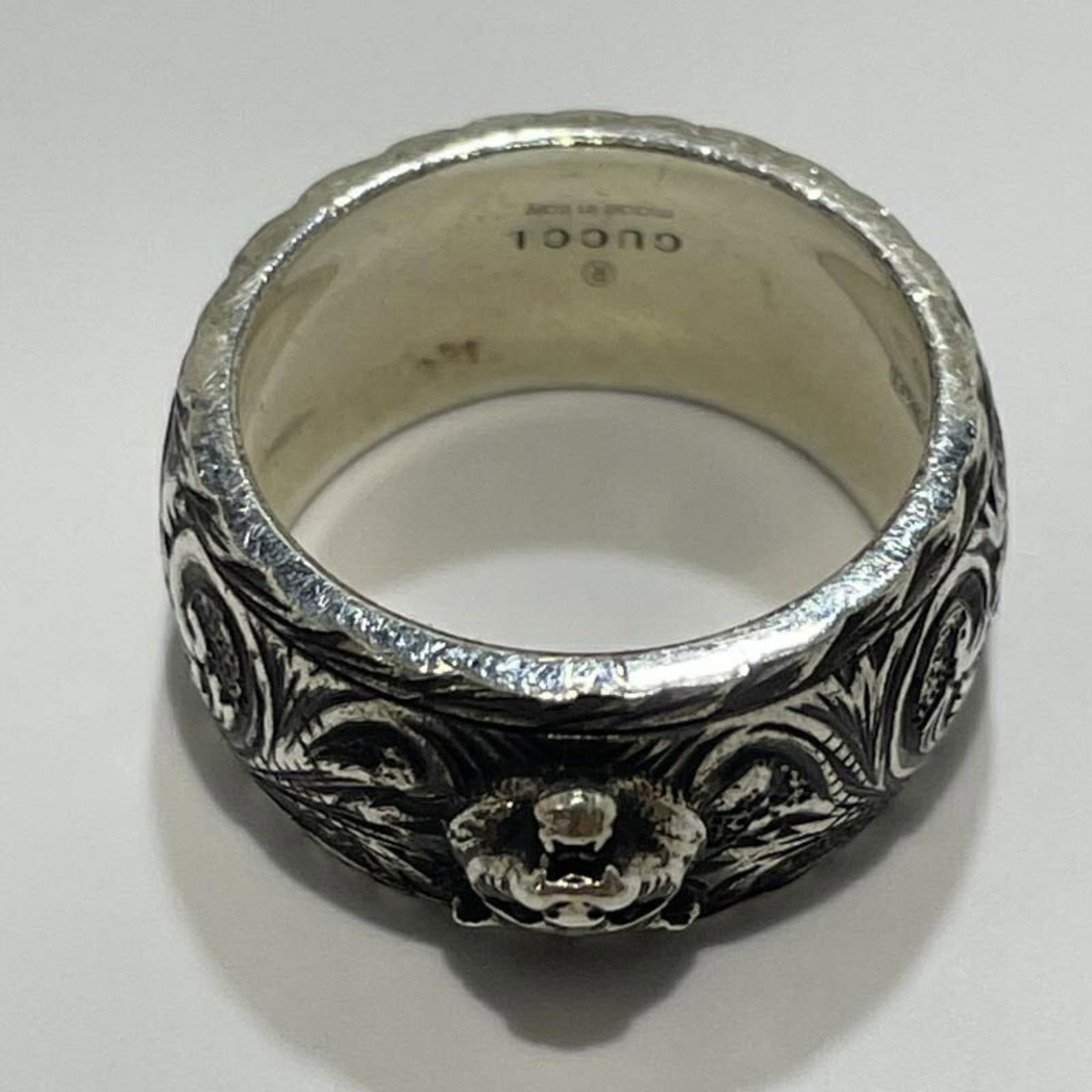 Gucci Cat Silver Ring Ag925 - 2