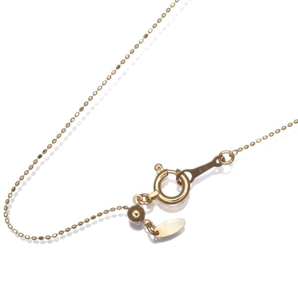 Cut Ball Bead Chain Necklace 45Cm 18K 750 Yellow Gold: Cut Ball Bead Chain Necklace 45Cm 18K 750 Yellow Gold 18k yellow gold chain necklace with a cut ball bead design, measuring 45cm in length. This elegant piece showcases the beauty of 18k yellow gold, 