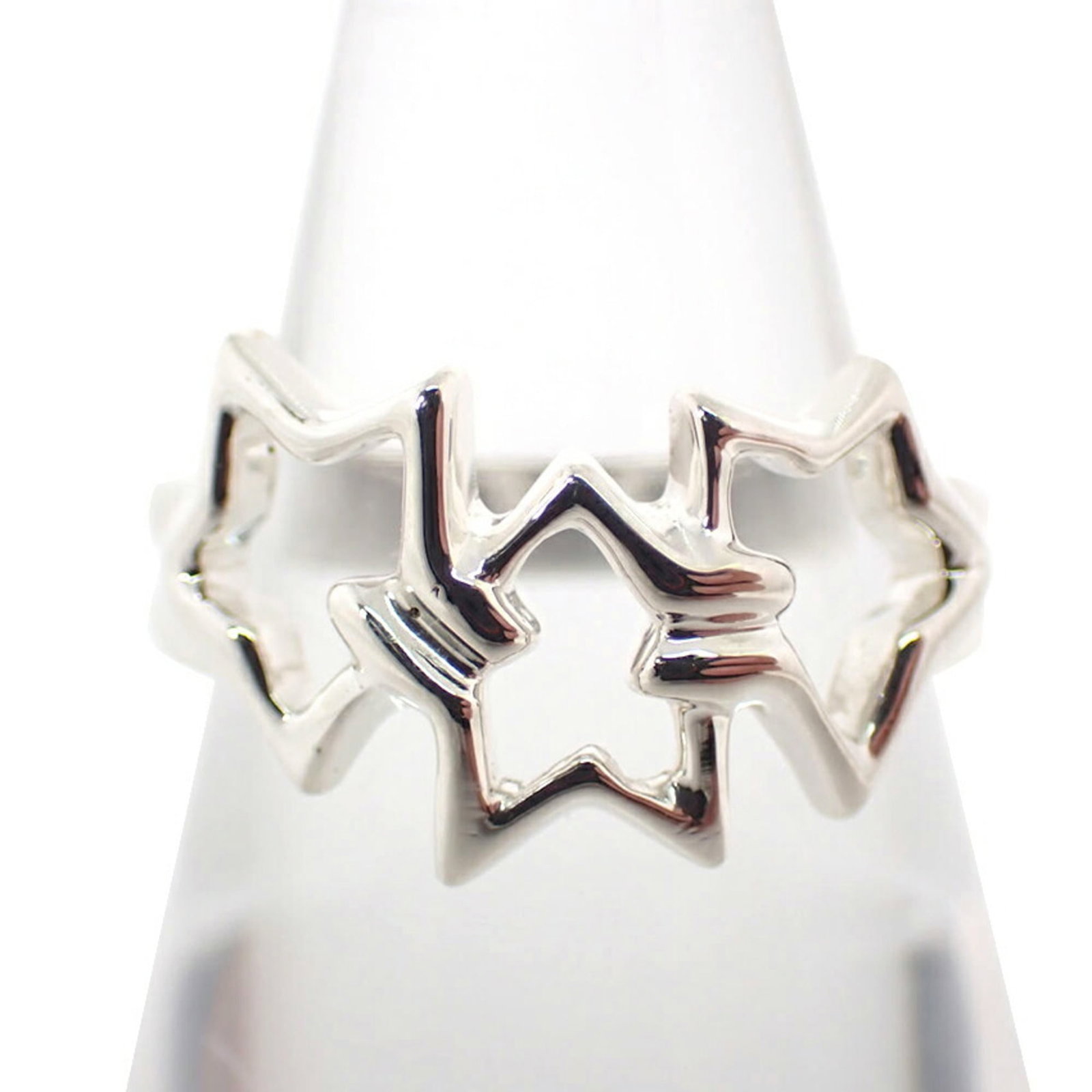 Sterling Silver Ring Tiffany Band: Sterling Silver Ring Tiffany Band Sterling Silver Ring Tiffany Band - A Like New Condition Women's Band Ring in 925 Sterling Silver, featuring a classic design and elegant look. This used item shows