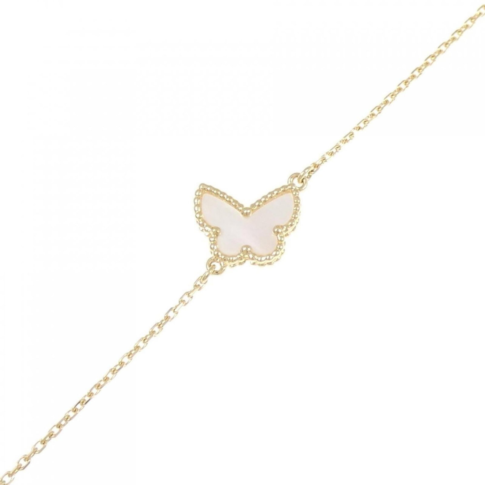 Charm Bracelet Gold Yellow Van Arpels Cleef: Charm Bracelet Gold Yellow Van Arpels Cleef Yellow Gold Van Cleef & Arpels Charm Bracelet, 15.5-18cm in length, features a delicate charm design with a yellow gold (18K) finish, bearing a few traces o