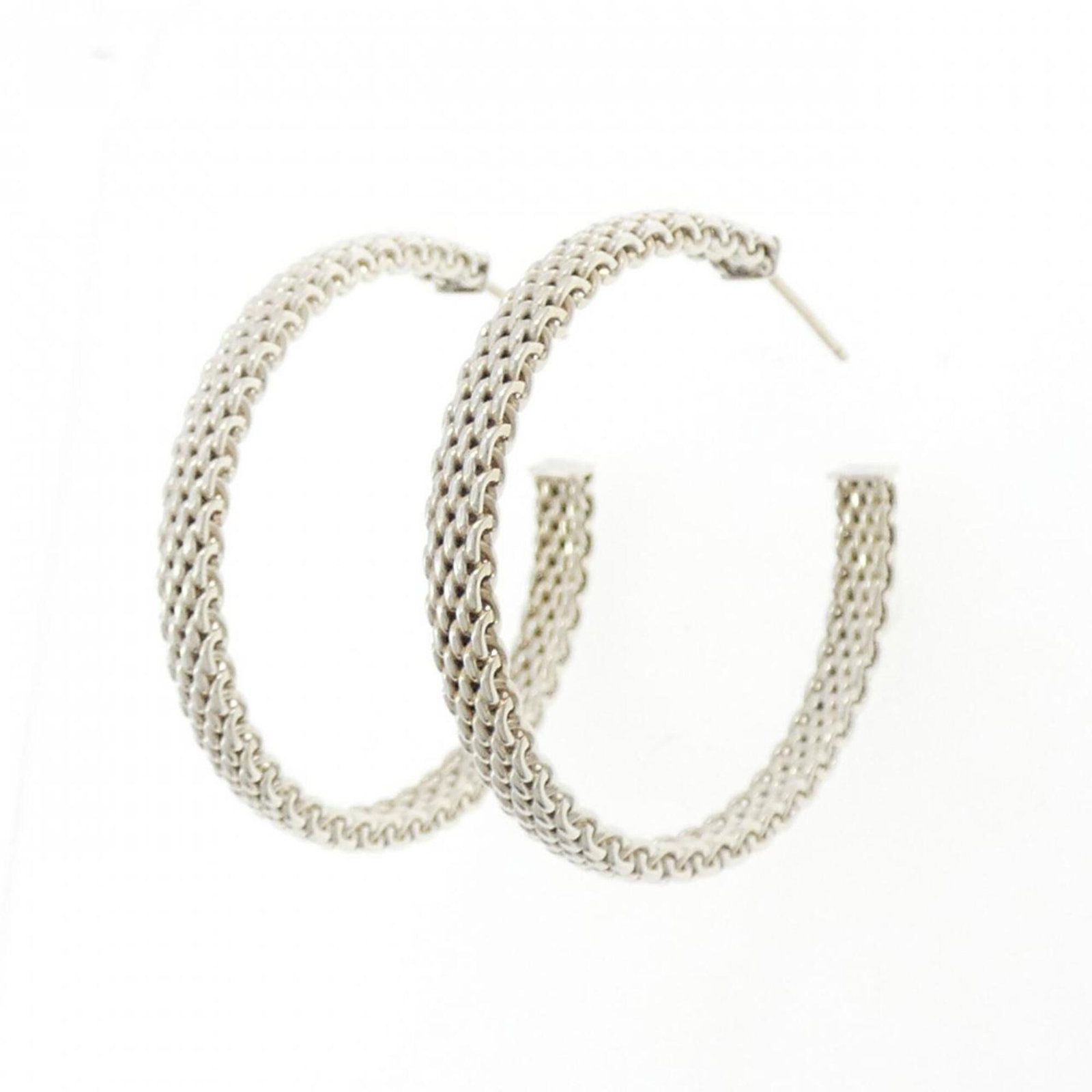 Silver earrings ring Tiffany - 2