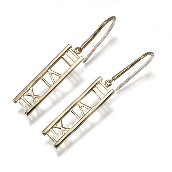 Tiffany&Co. Earrings Atlas Hook 18K 750 Yellow Gold (1 of 5)
