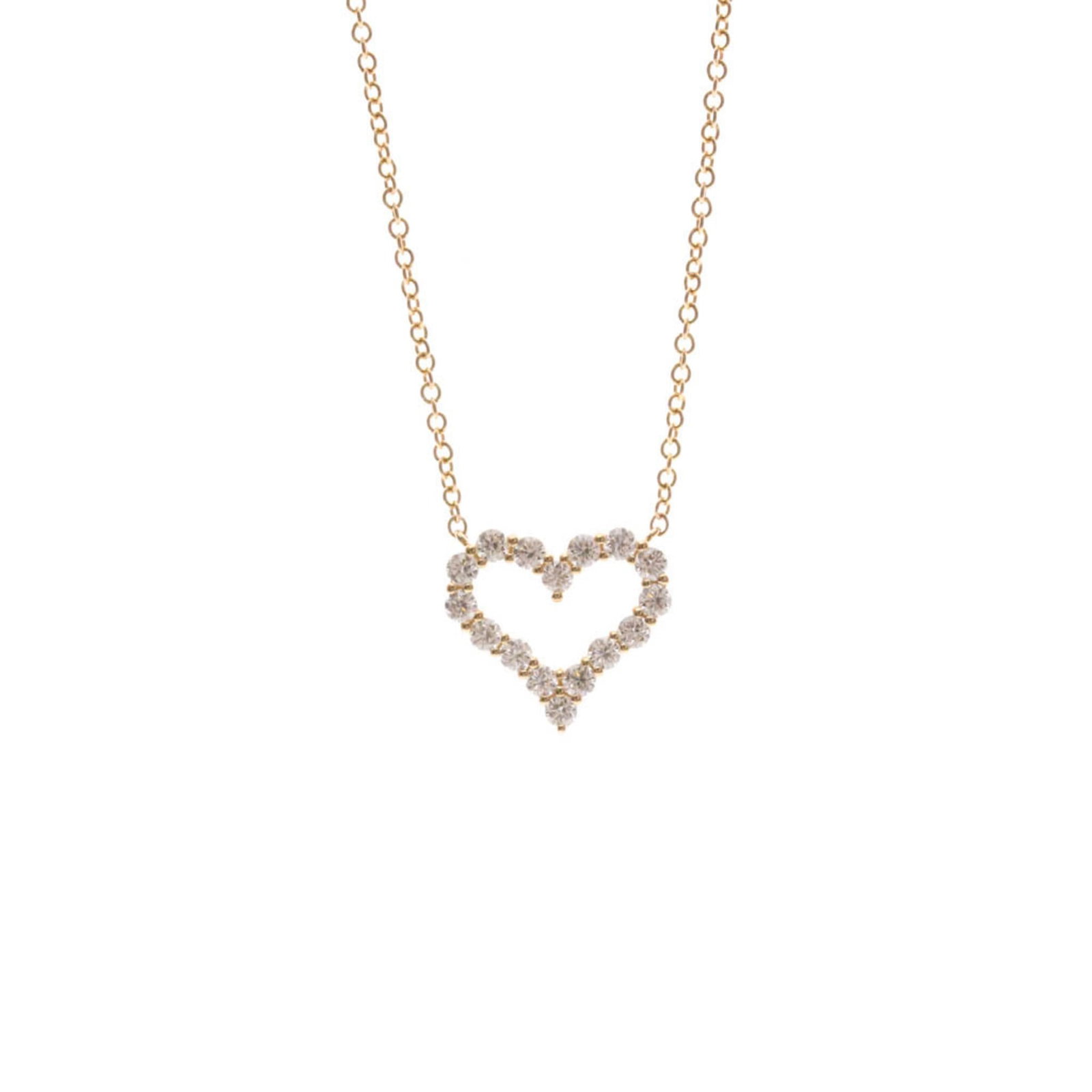 Tiffany Sentimental Heart Necklace Pink Gold (18K) Diamond Menwomen Fashion Pendant Necklace (Pink: Tiffany Sentimental Heart Necklace Pink Gold (18K) Diamond Menwomen Fashion Pendant Necklace (Pink Pink Gold (18K) Diamond Pendant Necklace from Tiffany, featuring a 2.2g diamond in an elegant pink go